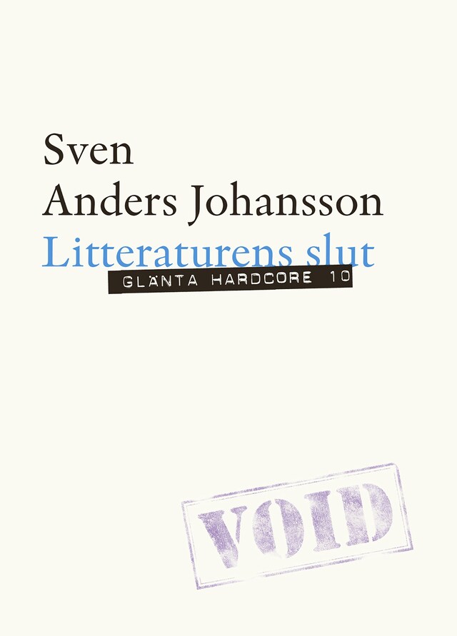 Book cover for Litteraturens slut