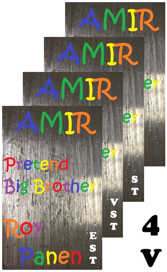 Boekomslag van AMIR Pretend Big Brother (4 versions)