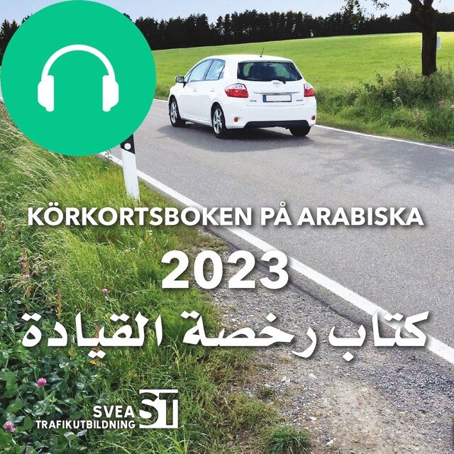 Book cover for Körkortsboken på Arabiska 2023