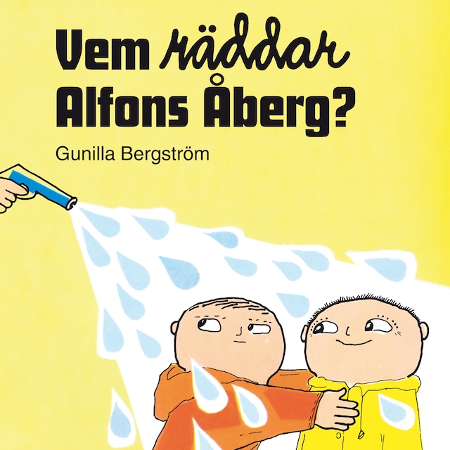 Couverture de livre pour Vem räddar Alfons Åberg?