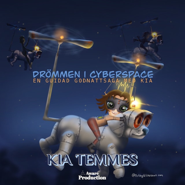Book cover for Drömmen i cyberspace, en guidad godnattsaga