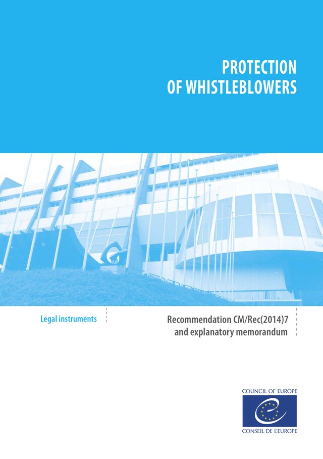 Kirjankansi teokselle Protection of whistleblowers