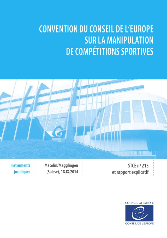 Boekomslag van Convention du Conseil de l'Europe sur la manipulation de compétitions sportives