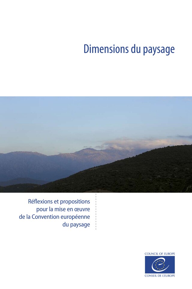 Buchcover für Dimensions du paysage