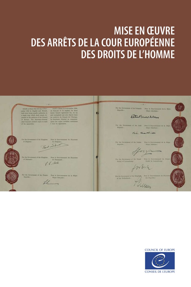 Bogomslag for Mise en oeuvre des arrêts de la Cour européenne des droits de l’homme