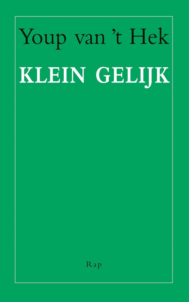 Book cover for Klein gelijk