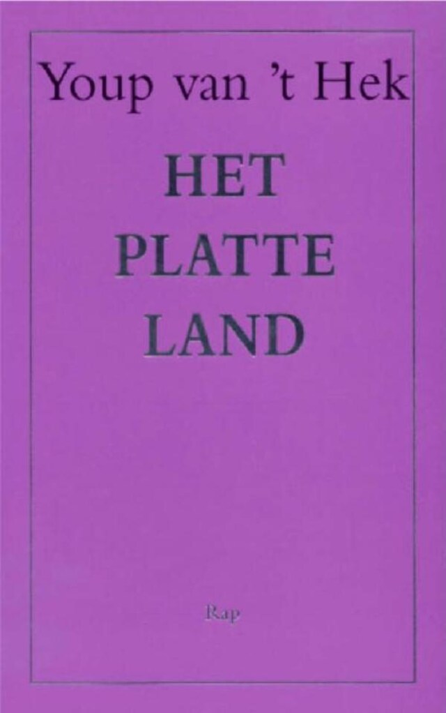 Book cover for Het platte land