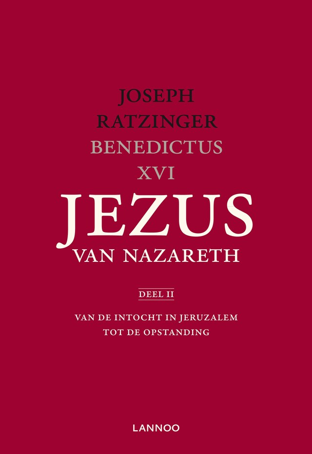 Book cover for Jezus van Nazareth Deel II Van de intocht in Jeruzalem tot de opstanding