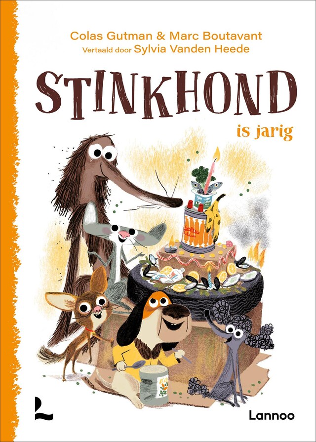 Book cover for Stinkhond is jarig