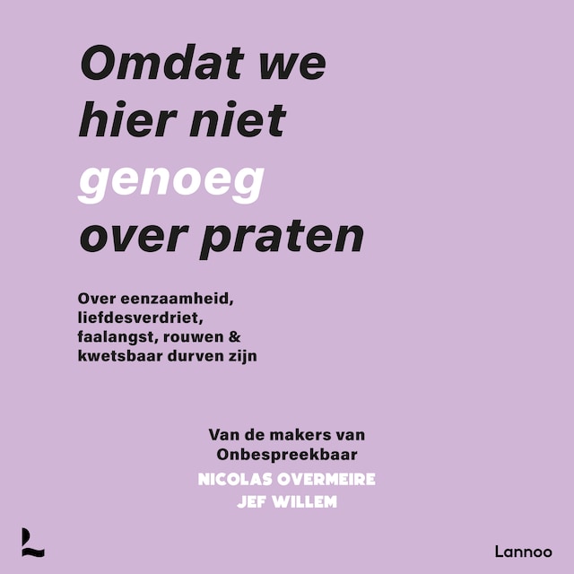 Boekomslag van Omdat we hier niet genoeg over praten