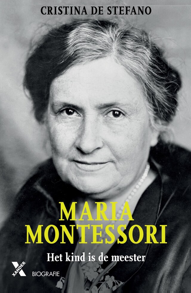 Copertina del libro per Maria Montessori