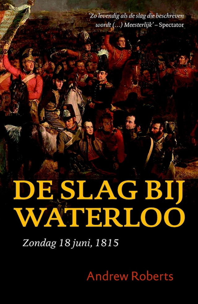 Kirjankansi teokselle De Slag bij Waterloo