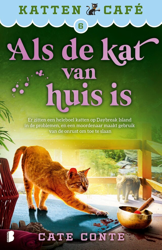 Book cover for Als de kat van huis is