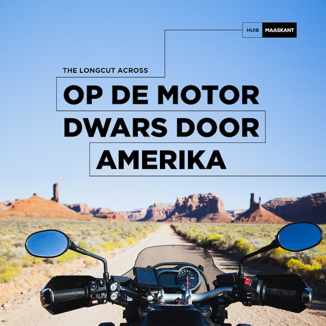 Book cover for Op de motor dwars door Amerika