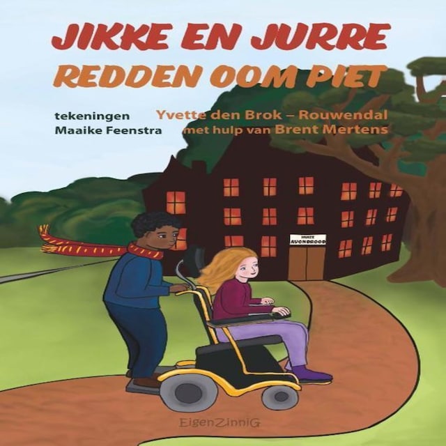 Copertina del libro per Jikke en Jurre redden oom Piet