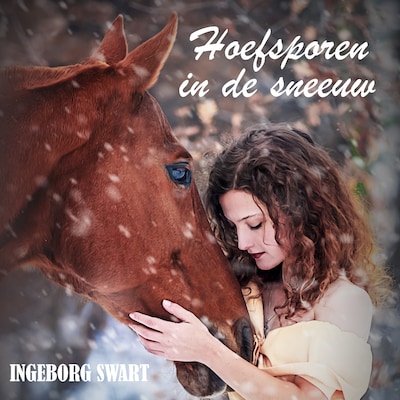 Hoefsporen in de sneeuw
