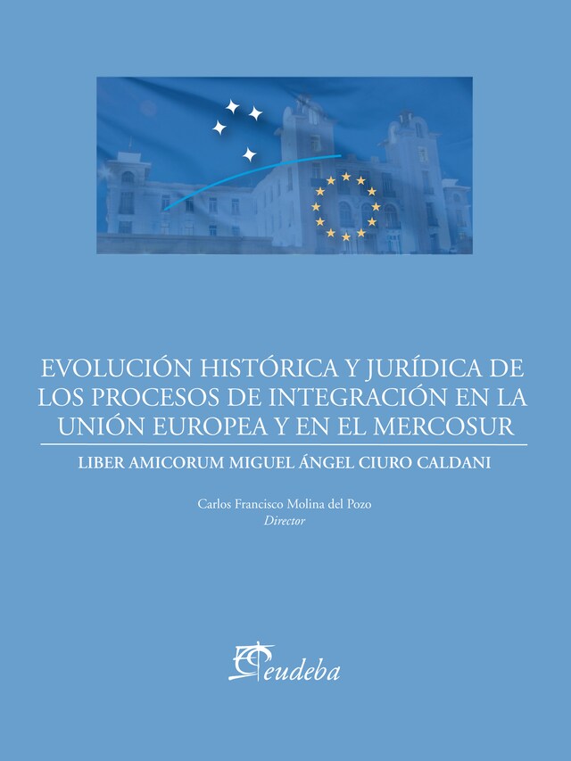 Kirjankansi teokselle Evolución histórica y jurídica de los procesos de integración de la Unión Europea y el Mercosur