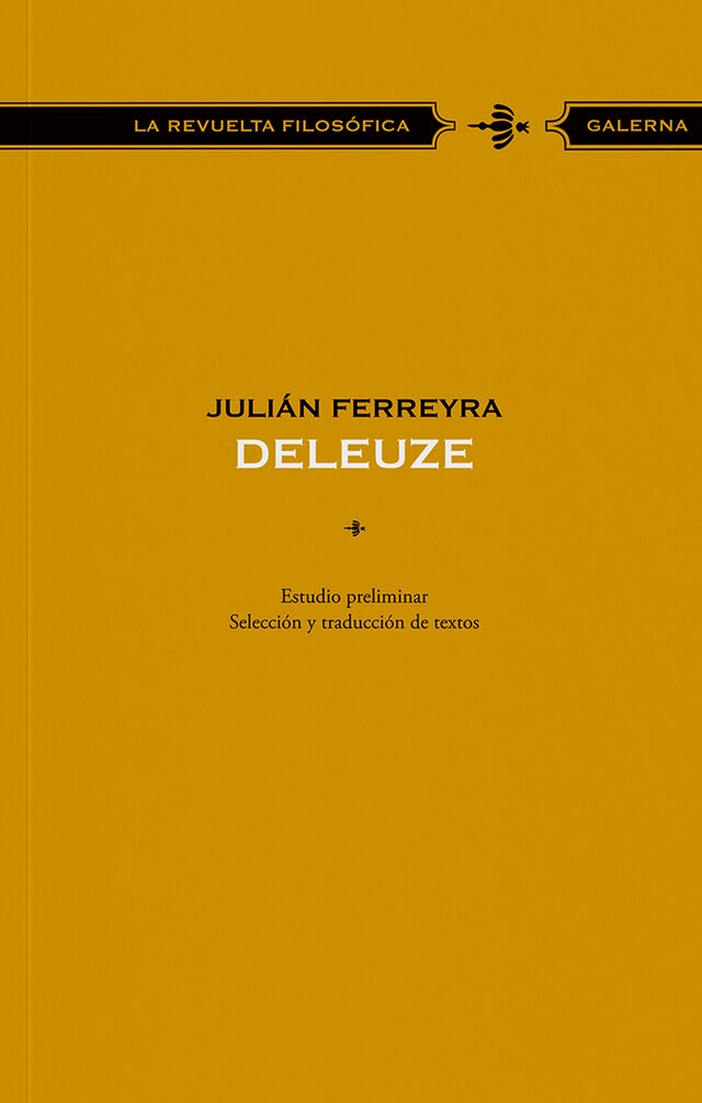 Kirjankansi teokselle Deleuze