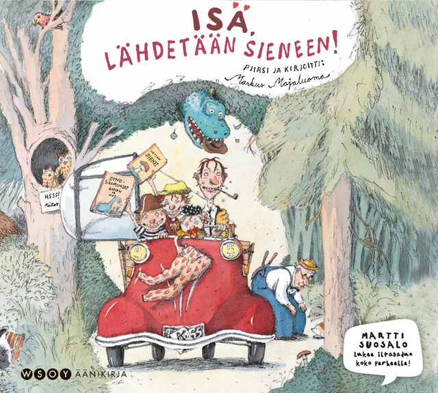 Book cover for Isä, lähdetään sieneen!