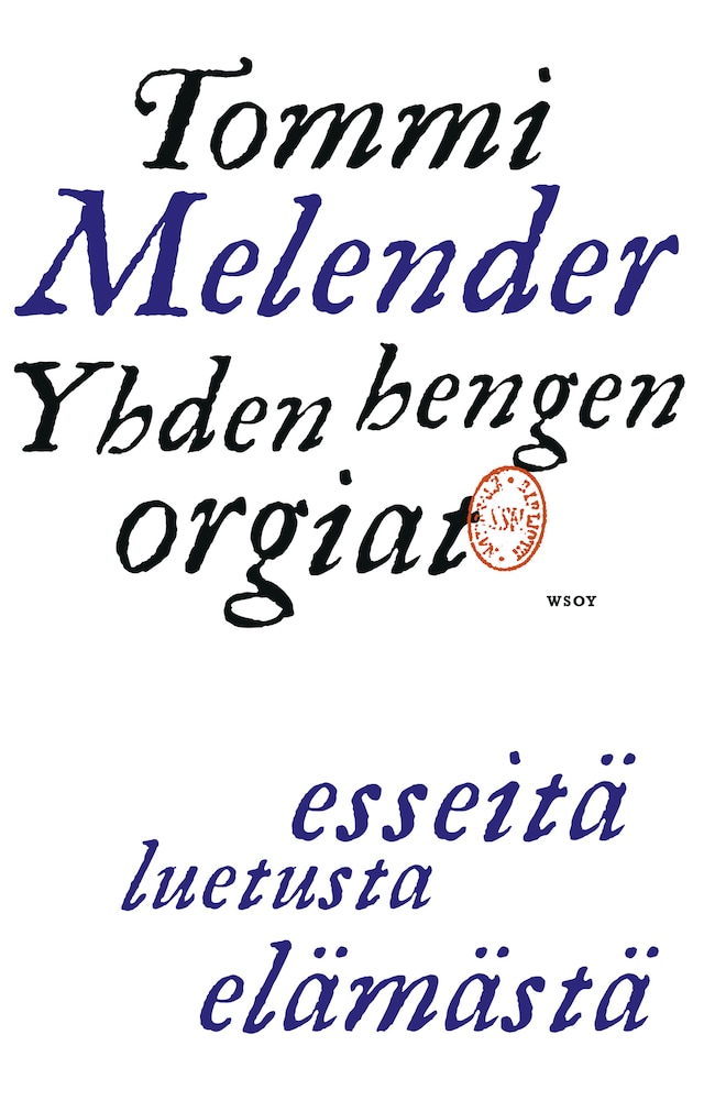 Book cover for Yhden hengen orgiat