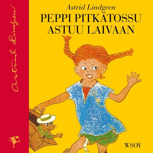 Book cover for Peppi Pitkätossu astuu laivaan