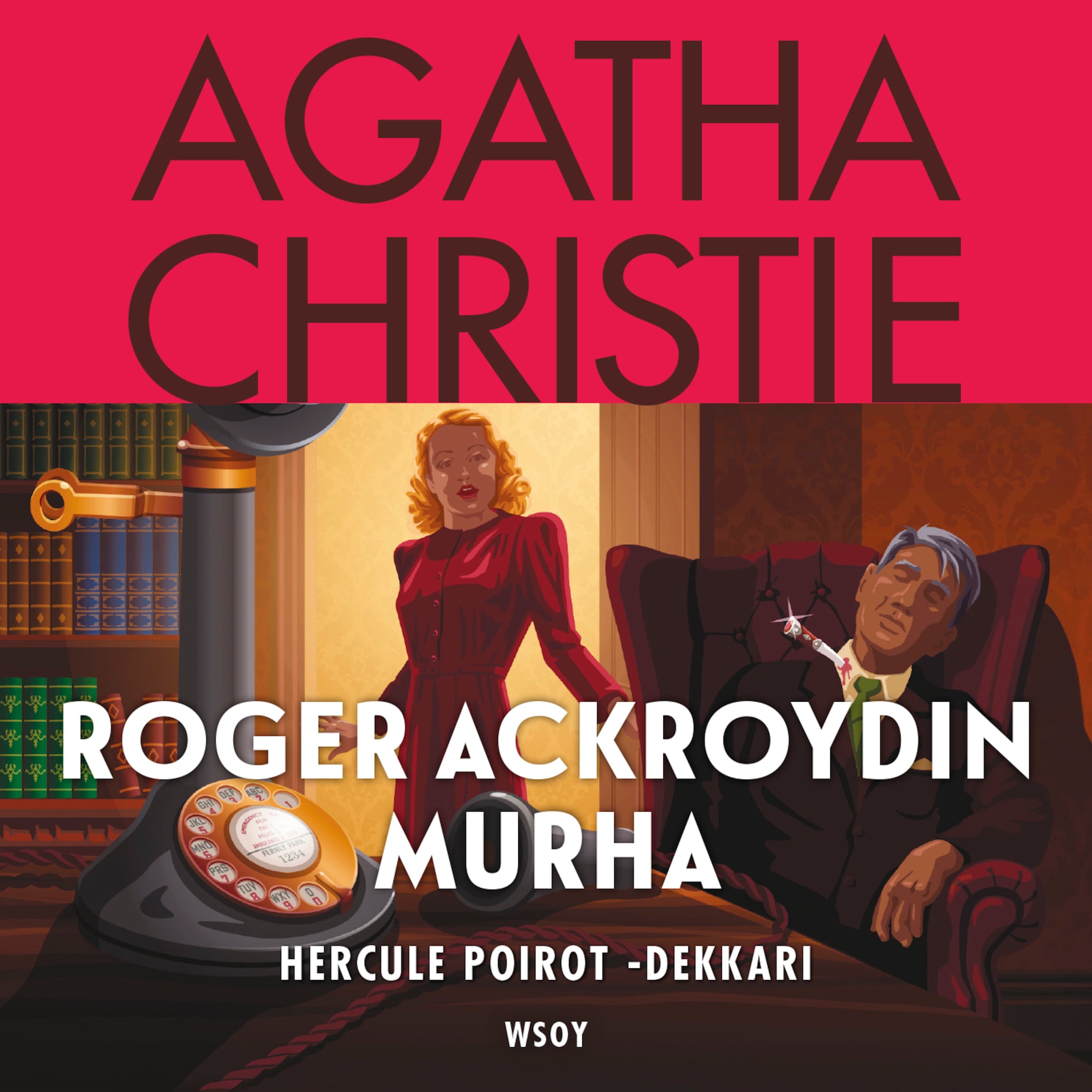 Äänikirjan Roger Ackroydin murha kansikuva