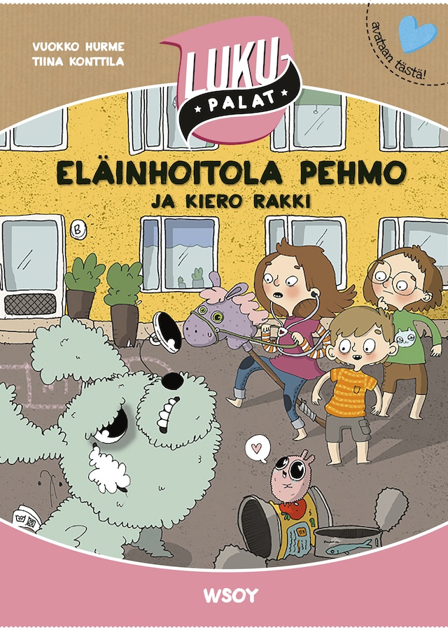 Book cover for Eläinhoitola Pehmo ja kiero Rakki (e-äänikirja)