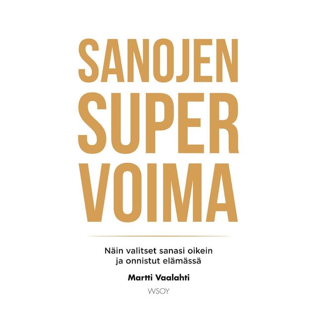 Buchcover für Sanojen supervoima