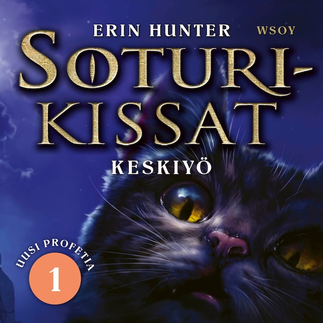 Book cover for Soturikissat: Uusi profetia 1: Keskiyö
