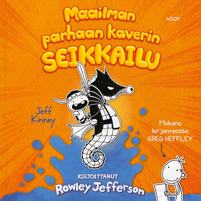 Book cover for Maailman parhaan kaverin seikkailu. Kirjoittanut Rowley Jefferson