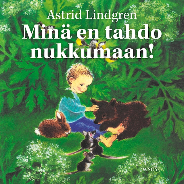 Okładka książki dla Minä en tahdo nukkumaan!