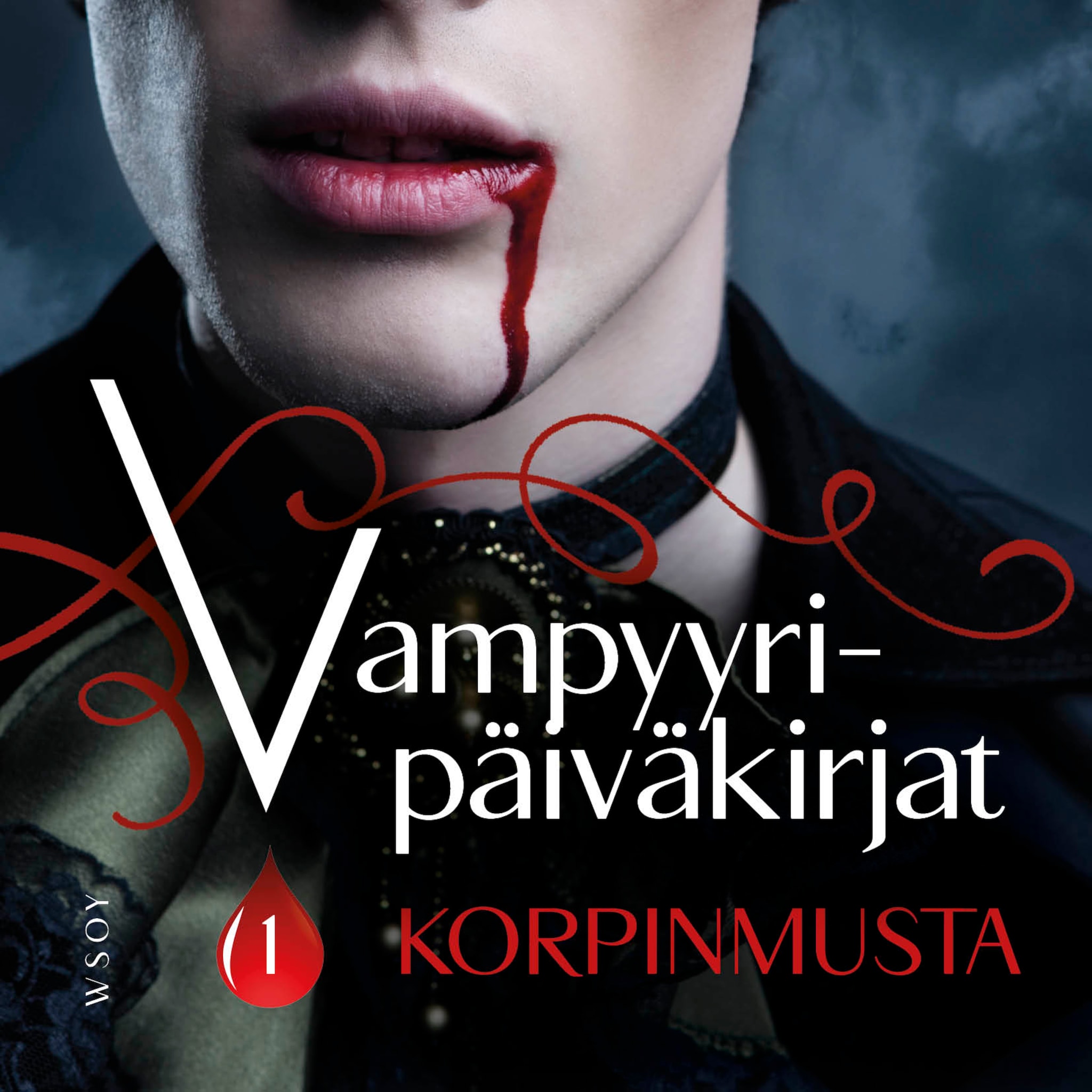 Äänikirjan Korpinmusta kansikuva