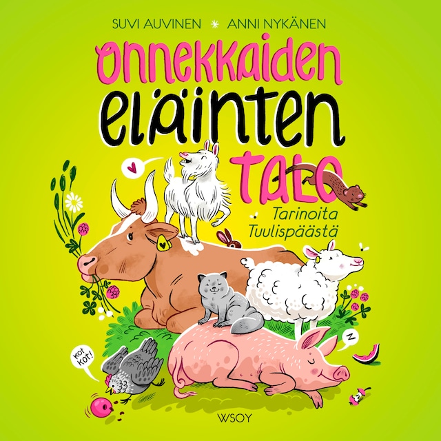 Book cover for Onnekkaiden eläinten talo