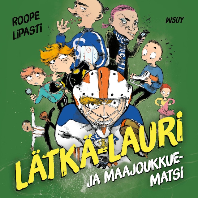 Copertina del libro per Lätkä-Lauri ja maajoukkuematsi