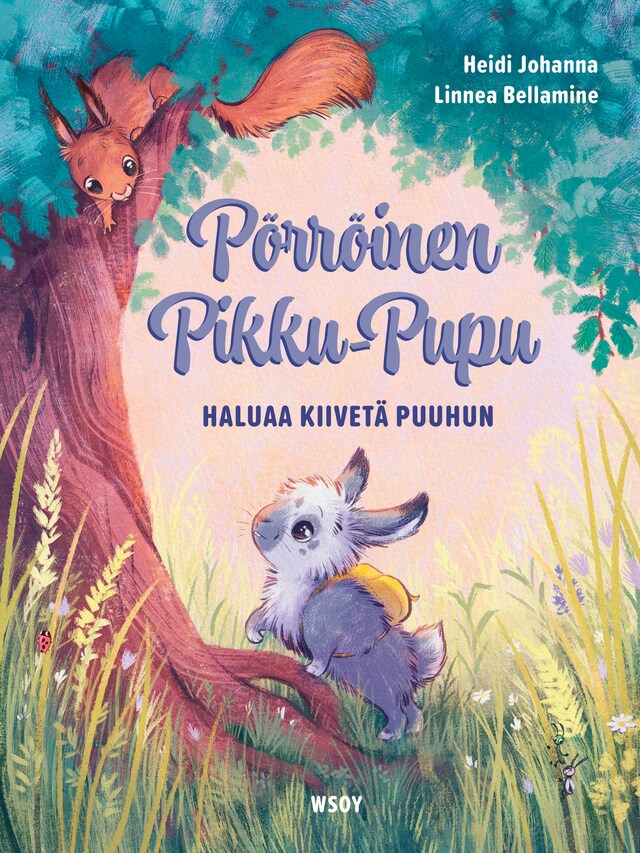 Book cover for Pörröinen Pikku-Pupu haluaa kiivetä puuhun (e-äänikirja)