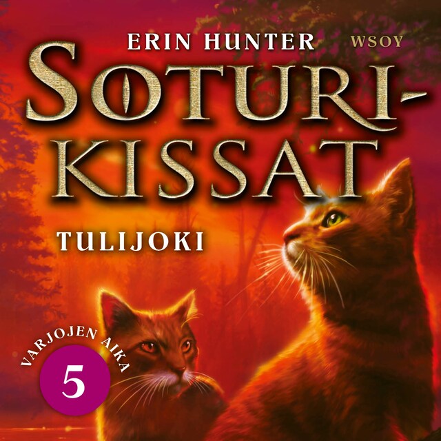 Book cover for Soturikissat: Varjojen aika 5: Tulijoki