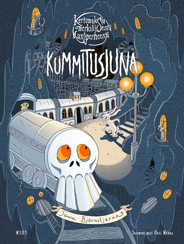 Book cover for Kertomuksia merkillisestä kaniperheestä: Kummitusjuna (e-äänikirja)