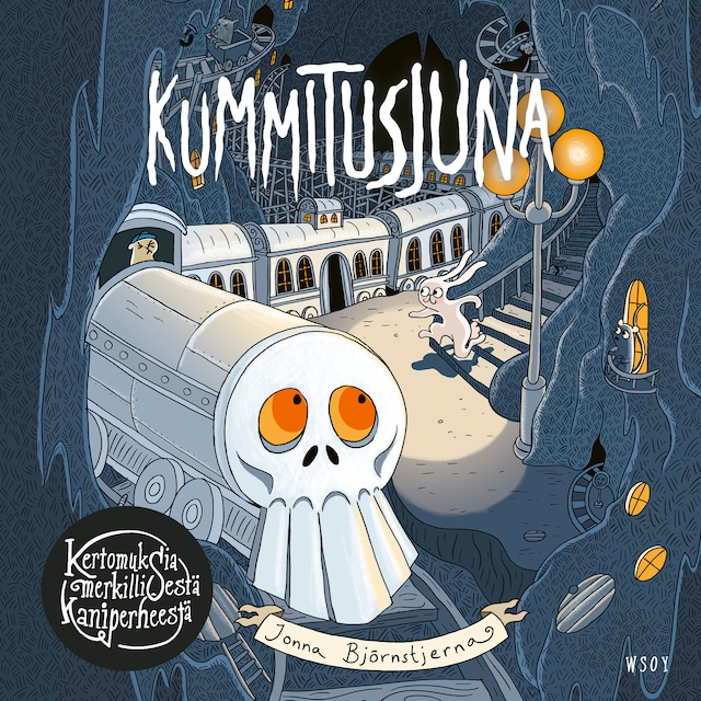 Couverture de livre pour Kertomuksia merkillisestä kaniperheestä: Kummitusjuna