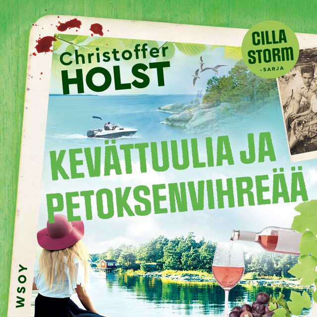 Kirjankansi teokselle Kevättuulia ja petoksenvihreää