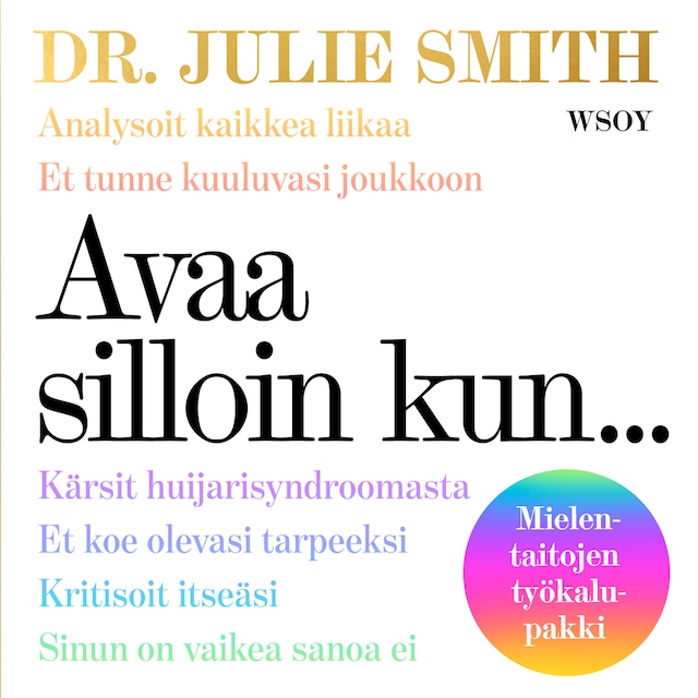 Avaa silloin kun... Boekomslag van Avaa silloin kun...