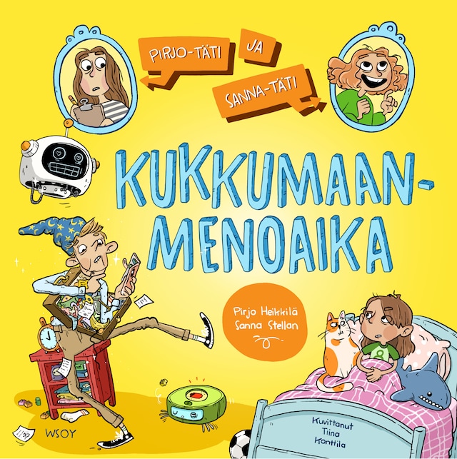Book cover for Pirjo-täti ja Sanna-täti: Kukkumaanmenoaika