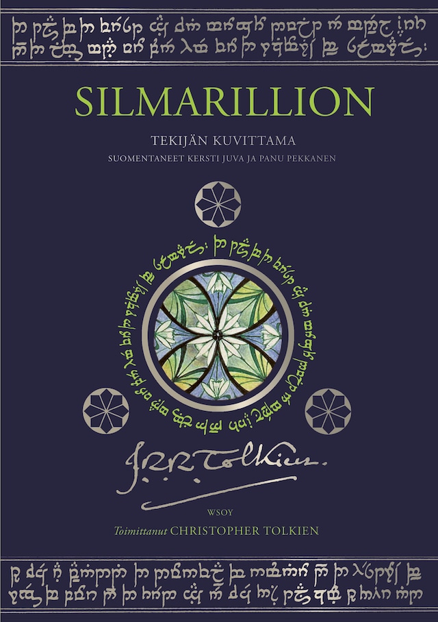 Boekomslag van Silmarillion (tekijän kuvittama laitos)