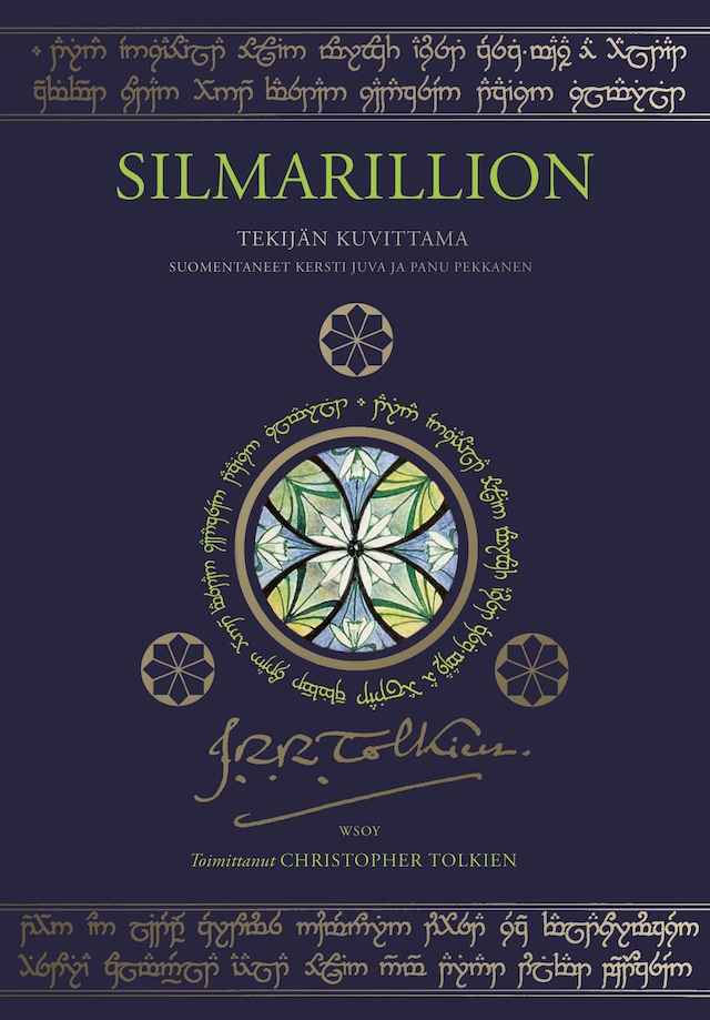 Book cover for Silmarillion (tekijän kuvittama laitos)