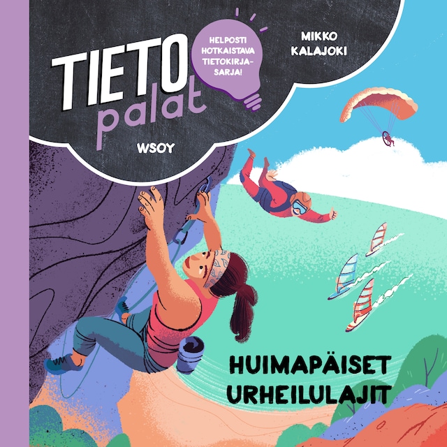 Tietopalat: Huimapäiset urheilulajit Book cover for Tietopalat: Huimapäiset urheilulajit