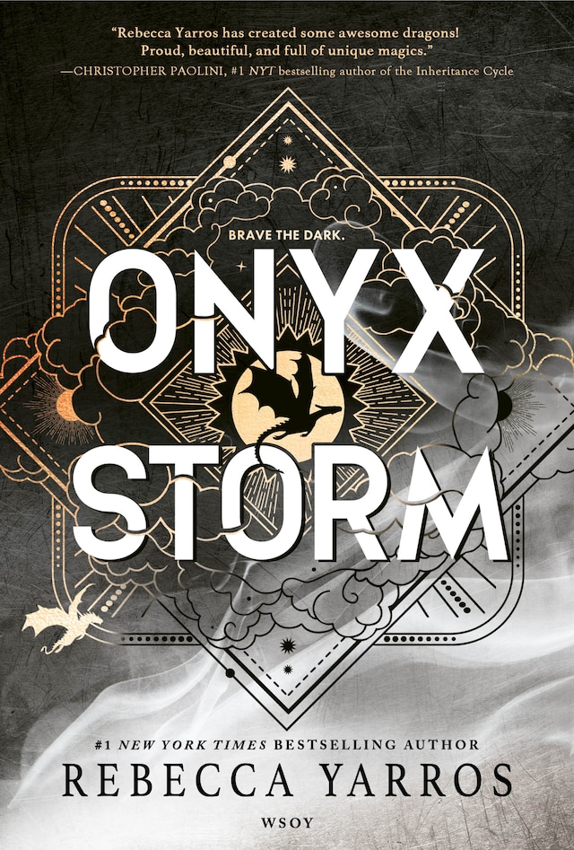 Kirjankansi teokselle Onyx Storm