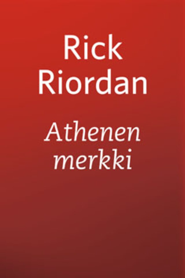 Book cover for Athenen merkki