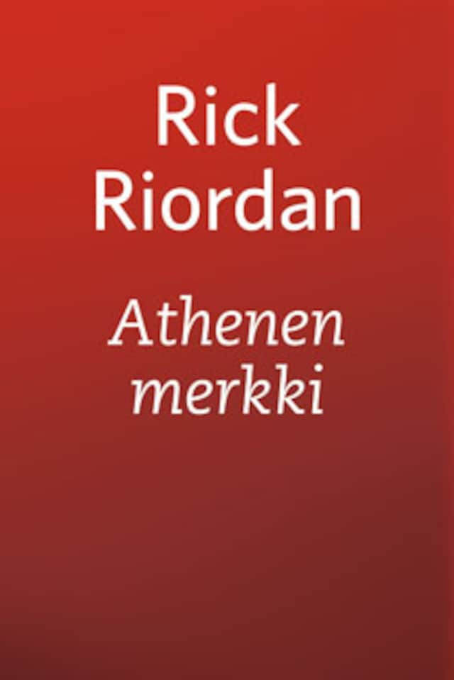 Portada de libro para Athenen merkki