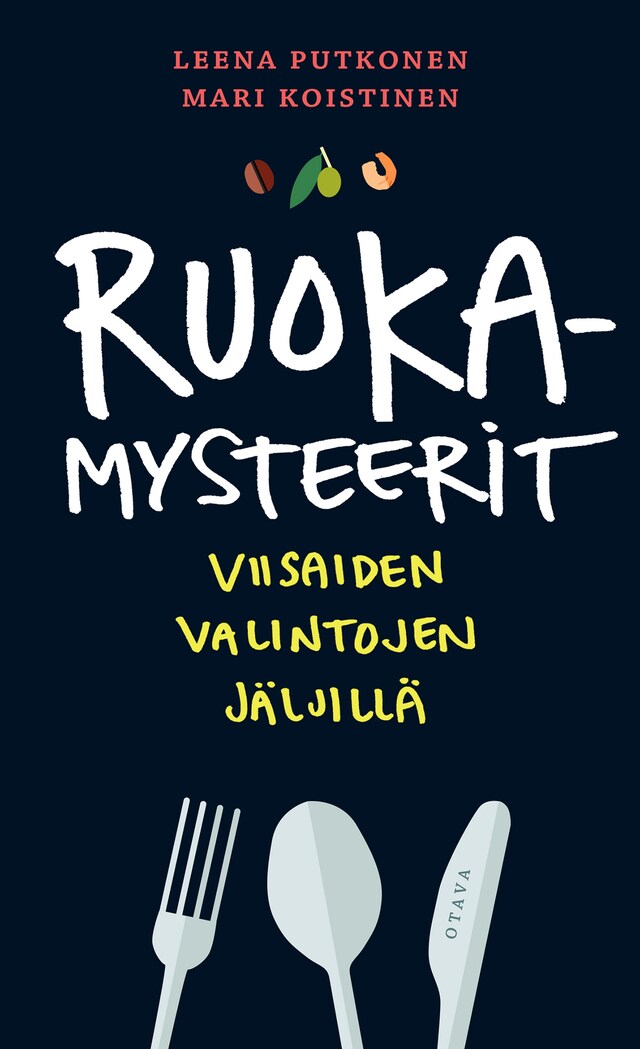 Kirjankansi teokselle Ruokamysteerit