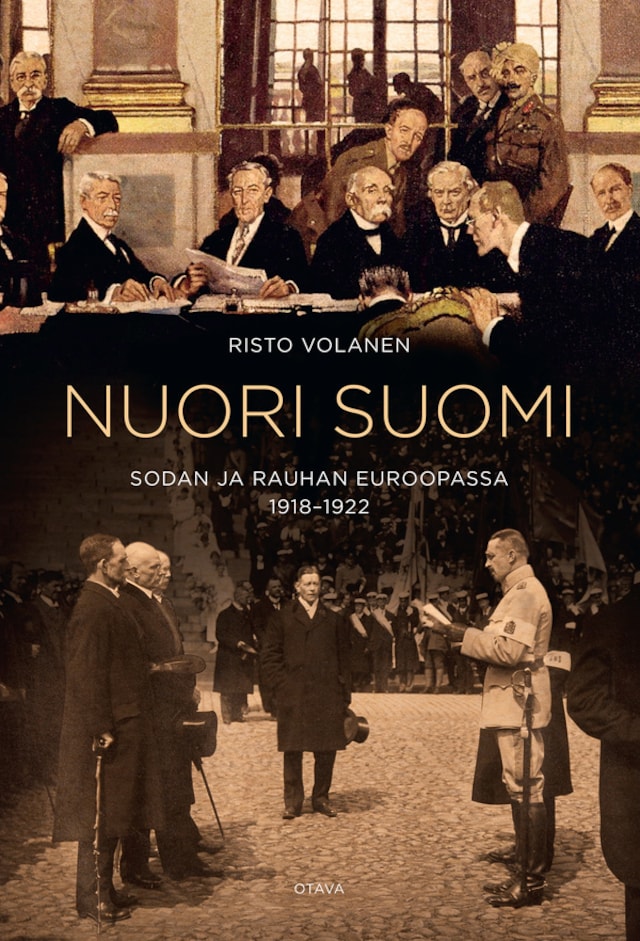 Boekomslag van Nuori Suomi sodan ja rauhan Euroopassa