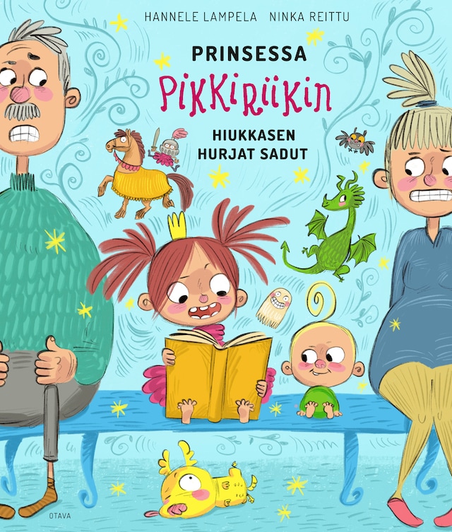 Couverture de livre pour Prinsessa Pikkiriikin hiukkasen hurjat sadut (e-äänikirja)